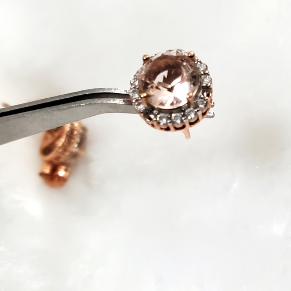 Vtg. Swarovski Crystals Stud Earrings - Picture 5 of 7